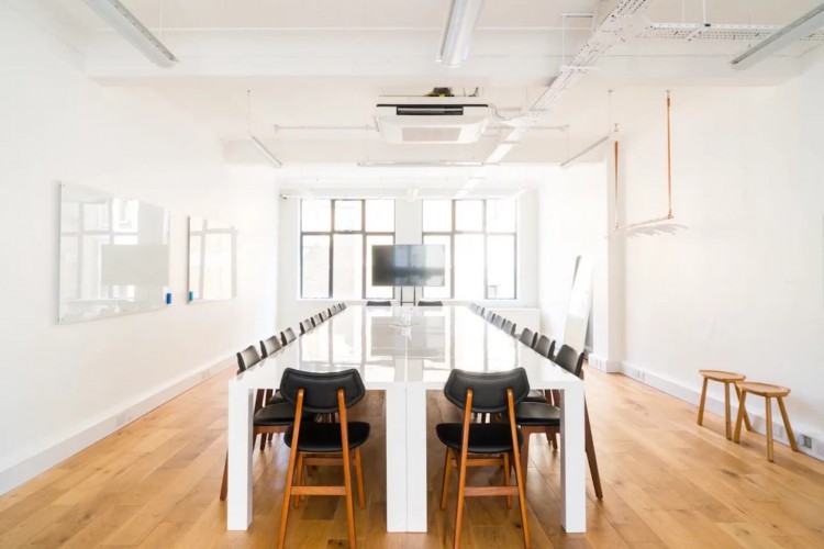 Self-contained office space, filled with natural light offered by Breather on Great Marlborough Street, Soho.