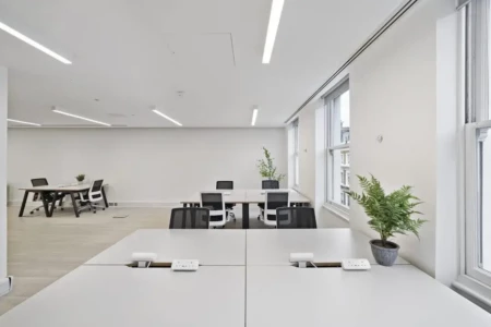 Fully fitted managed office space with great natural light, available to rent at 35 Albemarle Street.